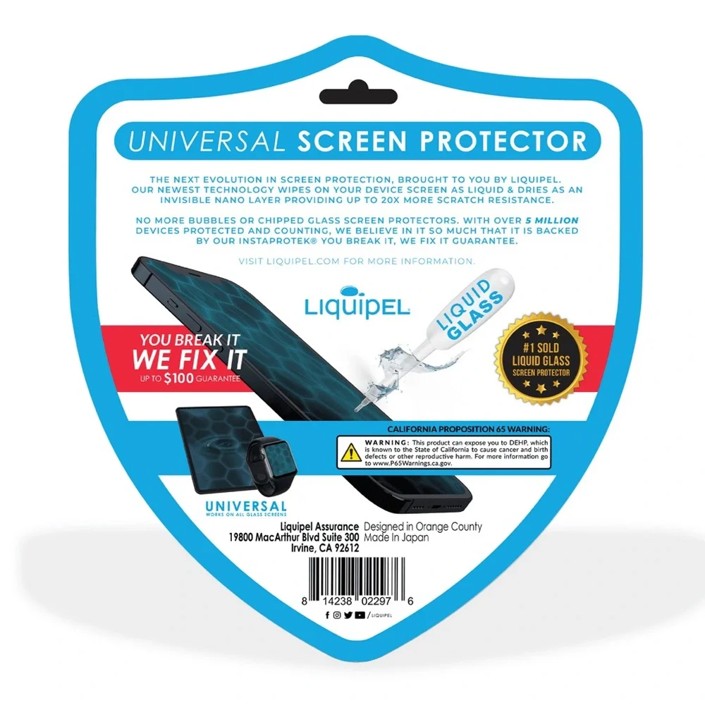 Liquipel Universal Liquid Glass Screen Protection